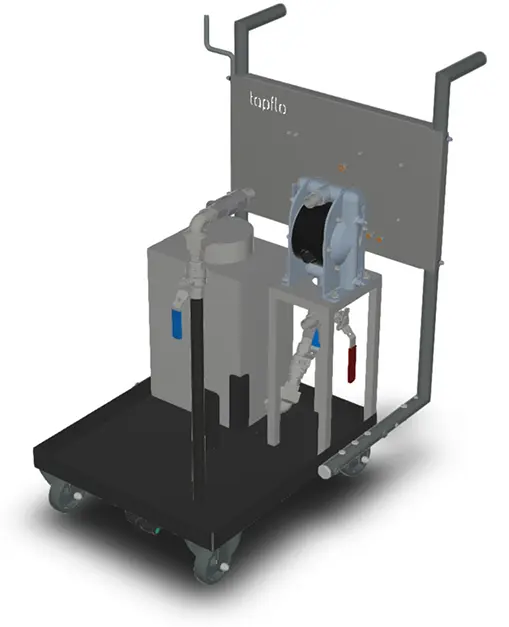 A rendering of the mobile CIP system for Aspall Cider