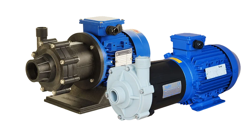 A picture of our Magnetically Driven Turbine and Mag Drive Centrifugal Pumps