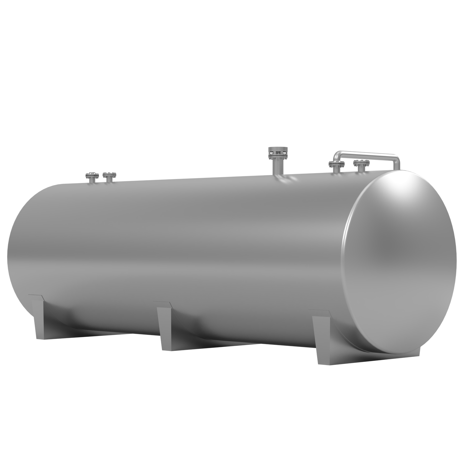 20,000L Horizontal Flanged Stainless Steel Tank