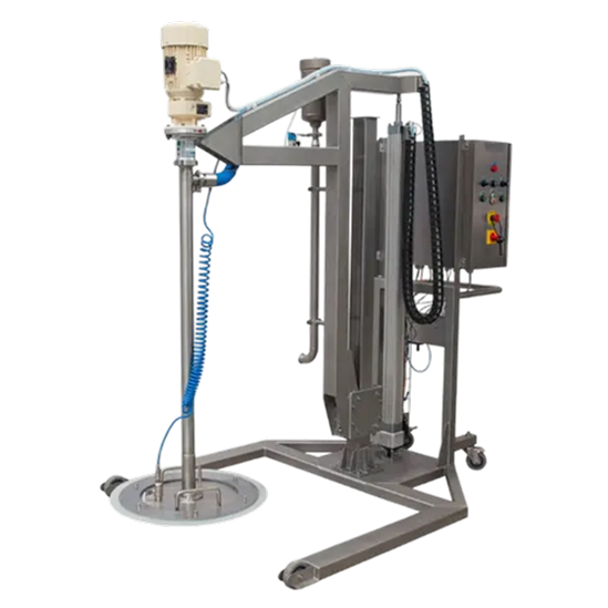 Side view of our Drum Unloading Flexi System